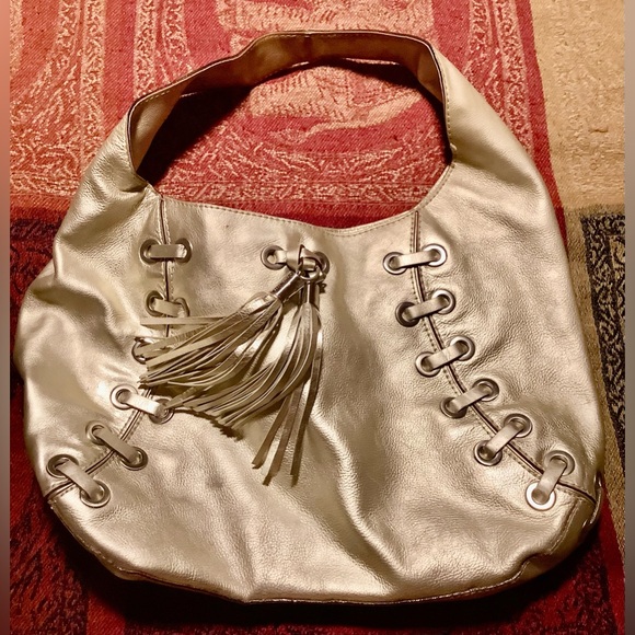 “Michael Kors” Large Silver Handbag - Picture 1 of 4